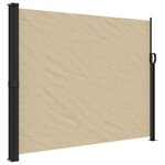vidaXL Auvent latéral rétractable beige 160x300 cm