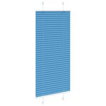 vidaXL Store plissé bleu 55x150 cm largeur du tissu 54 4 cm polyester