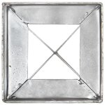 vidaXL Piquets au sol 6 Pièces Argenté 10x10x76 cm Acier galvanisé
