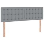 vidaXL Lit avec rangement et matelas Gris clair 140 x 190 cm