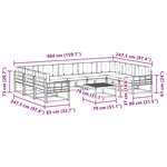vidaXL Ensemble de canapés d'extérieur 10 Pièces Blanc et anthracite