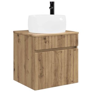 vidaXL Meuble de lavabo mural Chêne artisanal 49 x 44 5 x 66 cm