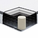 vidaXL Matelas Blanc et Gris 100 x 200 cm Printemps Bonell