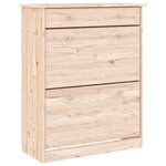 vidaXL Armoire à chaussures ALTA 77x35x96 cm bois massif de pin