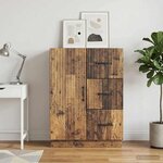 vidaXL Buffet Bois ancien 66 x 34 5 x 87 cm Bois d'ingénierie