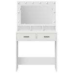 vidaXL Coiffeuse avec tiroir Blanc 79 x 41 x 135 cm Bois d'ingénierie