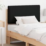 vidaXL Tête de lit capitonnée Naturel et Noir 90 cm Pin massif