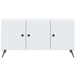 vidaXL Meuble TV Blanc 99 x 34 5 x 50 cm Bois d'ingénierie