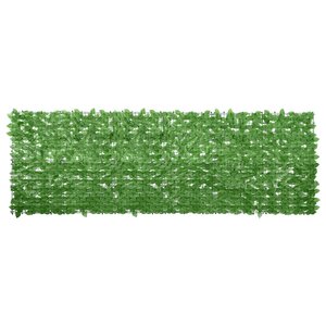 vidaXL Écran de balcon avec feuilles vert 300x100 cm