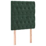 vidaXL Cadre de lit sans matelas vert foncé 80x200 cm velours