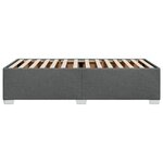 vidaXL Cadre de lit sans matelas gris foncé 90x190 cm tissu