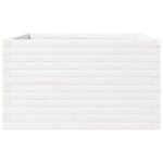 vidaXL Jardinière blanc 80x80x46 cm bois de pin massif
