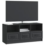 vidaXL Meuble TV avec tiroir Noir 102 x 34 5 x 47 cm Bois d'ingénierie