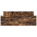 vidaXL Cadre de lit sans matelas chêne fumé 140x200 cm