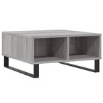 vidaXL Table basse sonoma gris 60x60x30 cm bois d'ingénierie