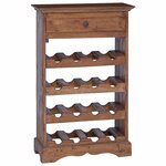 vidaXL Étagère à vin Bois de Mahogany Massif