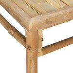 vidaXL Salon de jardin 3 Pièces avec coussins vert bambou