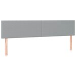 VidaXL Cadre de lit ottoman et matelas gris clair 180x200cm tissu