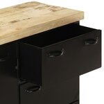 vidaXL Buffet 140x38x76 cm Bois de manguier brut