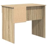 vidaXL Bureau Chêne sonoma 90 x 49.5 x 75 cm Bois d'ingénierie