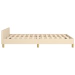 vidaXL Cadre de lit sans matelas crème 120x200 cm tissu