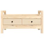 Banc banquette d'entrée 80 x 40 x 43 cm bois de pin massif 02_0010944