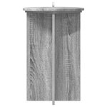 vidaXL Support de Plante 2 Pièces Sonoma gris Ø40 x 60 cm
