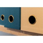 Boîte De Transfert Officebyme Dos 90mm - Bleu Canard - X 5 - Exacompta