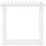 vidaXL Support pour bois de chauffage Blanc 108x64 5x109cm Bois de pin