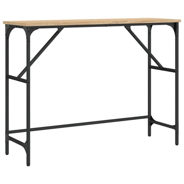 vidaXL Table console chêne sonoma 100x32x75 cm bois d'ingénierie