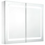 vidaXL Armoire de salle de bain à miroir LED 80x12 2x68 cm