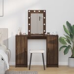 vidaXL Table de Toilette Marron 102 x 33 x 135 cm Bois d'ingénierie