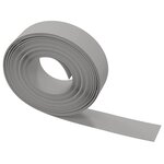 vidaXL Bordures de jardin 5 Pièces gris 10 m 15 cm polyéthylène
