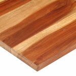 vidaXL Dessus de table bois massif d'acacia 25-27 mm 60x100 cm