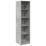 vidaXL Garde-robe Gris béton 50 x 50 x 200 cm Aggloméré