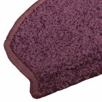 vidaXL Tapis d'escalier auto-adhésifs 15 Pièces Violet foncé