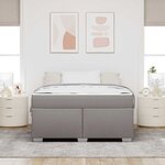 vidaXL Cadre de lit Taupe 160 x 200 cm tissu