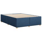 vidaXL Cadre de lit sans matelas bleu 140x200 cm tissu