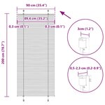 vidaXL Store plissé anthracite 90x200 cm largeur du tissu 89 4 cm