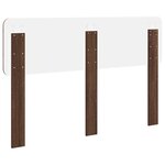 vidaXL Tête de lit Chêne brun 140 cm Bois d'ingénierie