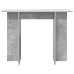 vidaXL Table console Gris béton 100 x 30 x 75 cm Bois d'ingénierie