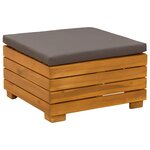 vidaXL Ensemble de canapés d'extérieur avec coussin 5 Pièce Marron