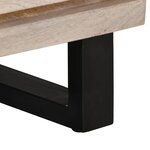 vidaXL Buffet blanc 60x34x75 cm bois massif de manguier