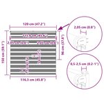 vidaXL Store zèbre gris clair largeur du tissu 115 9 cm polyester