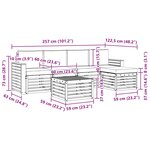 vidaXL Ensemble de canapés d'extérieur 6 pc Naturel et Crème