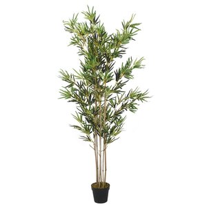vidaXL Bambou artificiel 1380 feuilles 200 cm vert