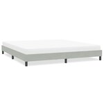 vidaXL Cadre de lit sans matelas gris clair 200x210 cm velours