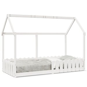 vidaXL Cadre de lit d'enfants forme de maison sans matelas 90x190 cm