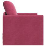 vidaXL Sofa Lit 2-en-1 Rouge Vin 74x77x81 cm Velours