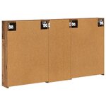 vidaXL Ensemble de Meubles de Salle de Bain 3 Pièces 130 x 14 5 x 70 cm